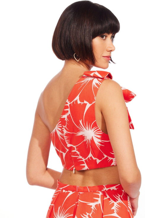 Bella Top - Scarlet Bloom